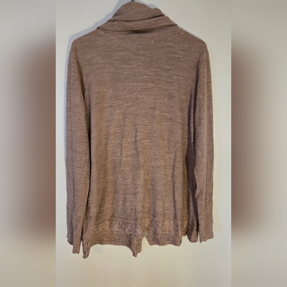 Croft & Barrow Brown Cowl Neck Sweater Size XXL - Picture 2 of 6